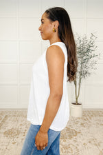Thread Theory Round Neck Tank in Ivory