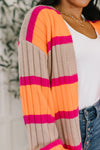 Your Opinion Matters Striped Cardigan