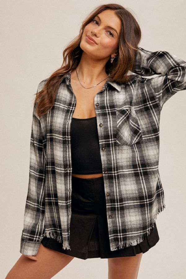 Weekend Groove Button Down Plaid Shirt