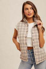 Off Trail Plaid Puffer Vest