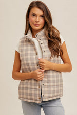 Off Trail Plaid Puffer Vest