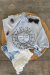 Live By the Sun Love by the Moon Corded Sweatshirt