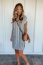 The Striped Shirt Dress