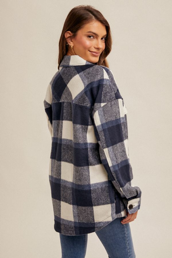 Jackson Brushed Plaid Shacket