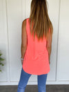 Relaxed and Luxe Sleeveless Top in Neon Peach