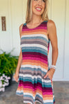 Arizona Sunset Stripes Dress