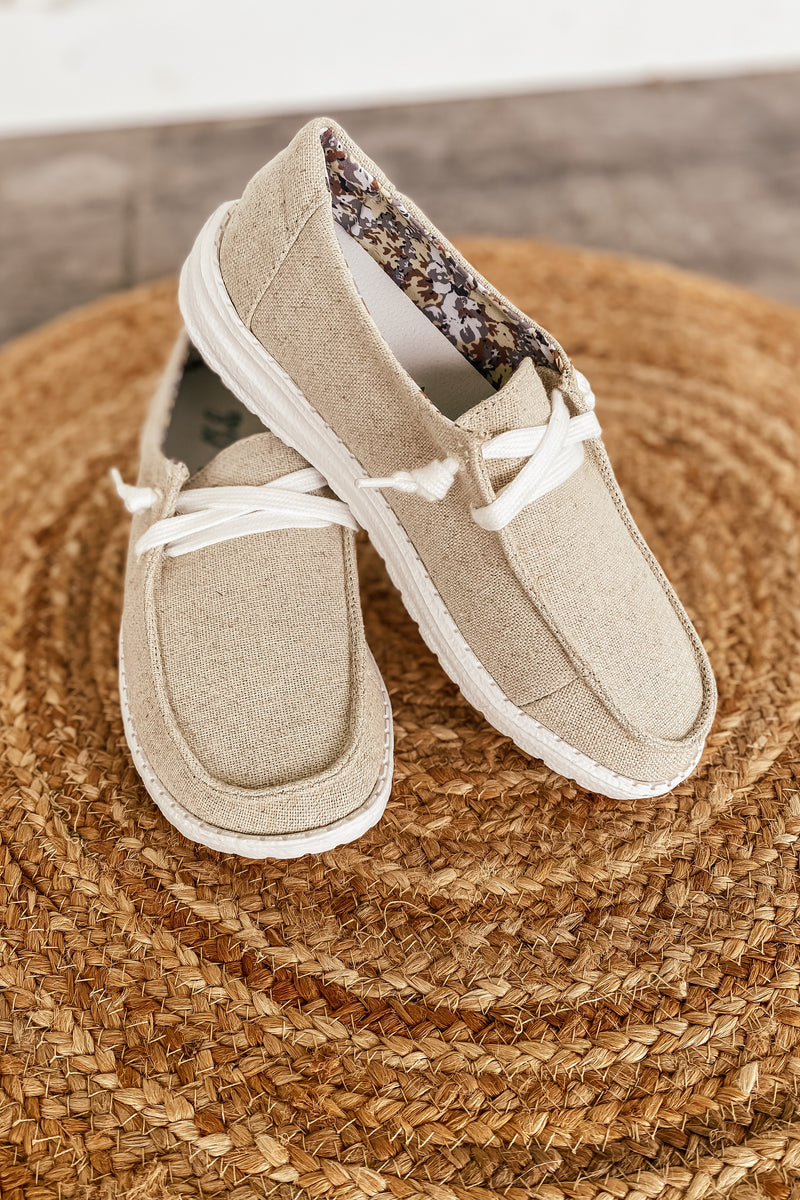 Gypsy Jazz Slip On Sneakers in Natural