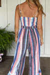 Sassy and Sweet Striped Jumpsuit