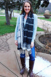 Two Faced Double Sided Scarf/Poncho