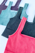 Washed & Ribbed Crop Top