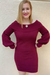 Sweet Love Off The Shoulder Sweater Dress