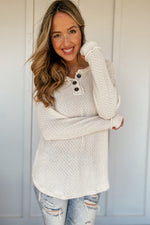 Kristina Button Accent Long Sleeve