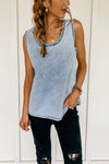 Vintage Washed Chambray Tank