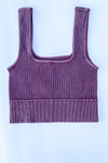 Washed & Ribbed Crop Top