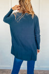 Oversized Pocketed Sweater in Dark Teal