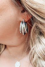 Triple Hoop Earrings in Silver
