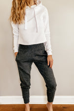 Cropped Shelby Hoodie in White
