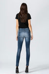 Escape - Mid Rise Distressed Skinny with Contrast Patch Jeans