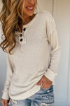 Kristina Button Accent Long Sleeve