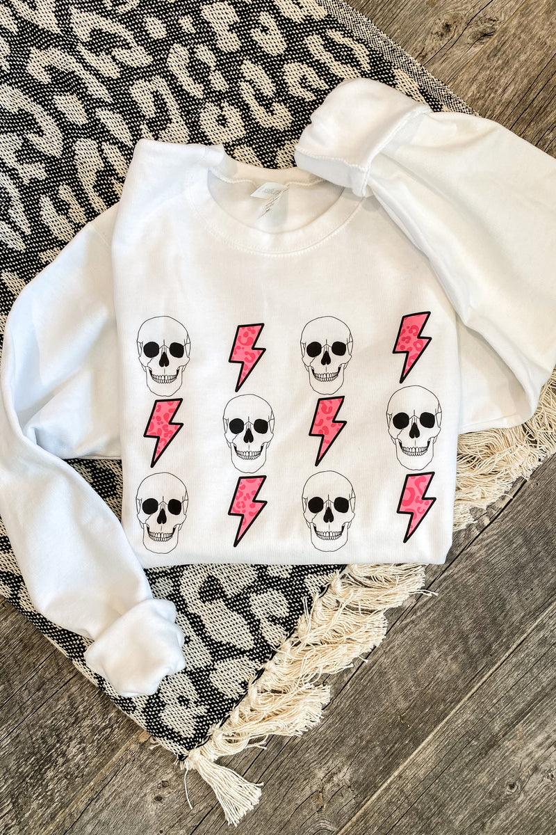 Skulls and Lightning Sweatshirt/Tee