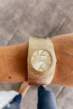 The Textured Gold Cuff Watch
