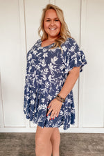 Too Good For Him Floral Babydoll Dress/Tunic - PLUS