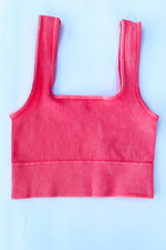 Washed & Ribbed Crop Top