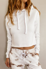 Cropped Shelby Hoodie in White