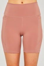 Active Legging Athletic Shorts in Clay