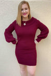 Sweet Love Off The Shoulder Sweater Dress