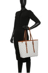 The Serena Tote and Wallet in White